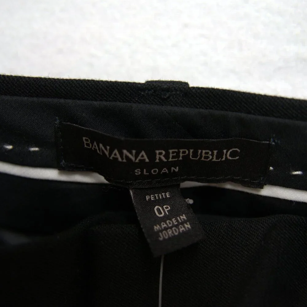 Banana Republic Black Trousers Womens, Size 0P - Picture 5 of 10